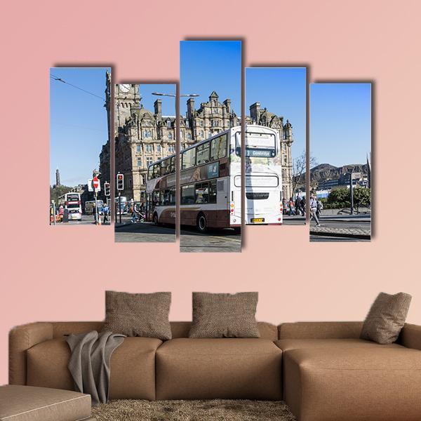 Passenger Transport in Scotland Canvas Wall Art-5 Pop-Gallery Wrap-47" x 32"-Tiaracle