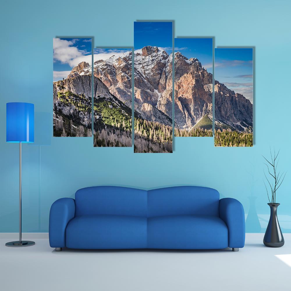 Passo Falzarego Canvas Wall Art-5 Pop-Gallery Wrap-47" x 32"-Tiaracle