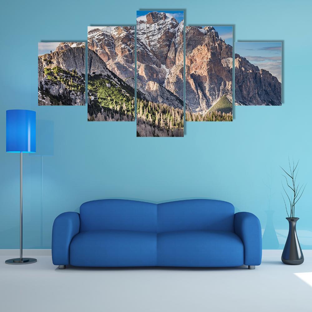 Passo Falzarego Canvas Wall Art-4 Pop-Gallery Wrap-50" x 32"-Tiaracle