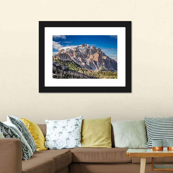 Passo Falzarego Canvas Wall Art-1 Piece-Framed Print-20" x 16"-Tiaracle