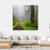Path Through the Redwoods Forest Canvas Wall Art-4 Square-Gallery Wrap-17" x 17"-Tiaracle