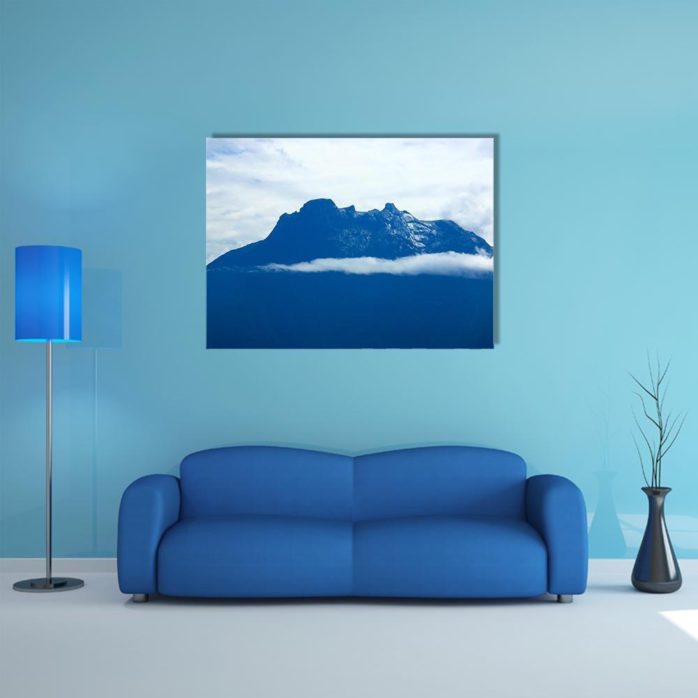 Peak Of Mount Kinabalu Canvas Wall Art-1 Piece-Gallery Wrap-48" x 32"-Tiaracle