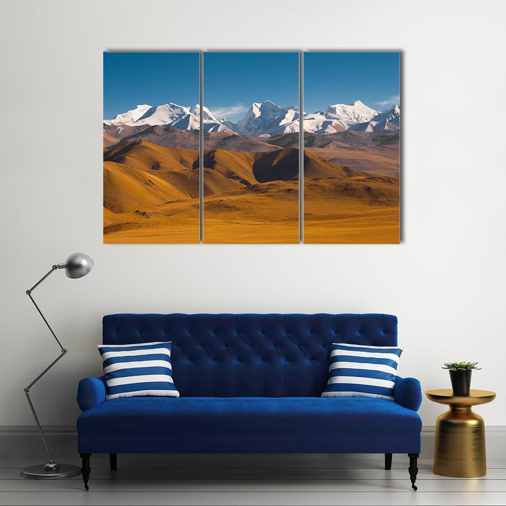 Peaks Of The Himalayas Canvas Wall Art-3 Horizontal-Gallery Wrap-37" x 24"-Tiaracle
