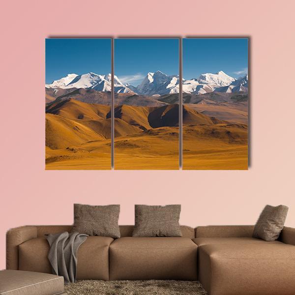 Peaks Of The Himalayas With Barren Mountains Canvas Wall Art-3 Horizontal-Gallery Wrap-37" x 24"-Tiaracle