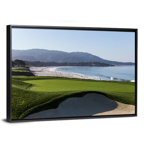Pebble Beach Golf Course California Canvas Wall Art-3 Horizontal-Gallery Wrap-25&quot; x 16&quot;-Tiaracle