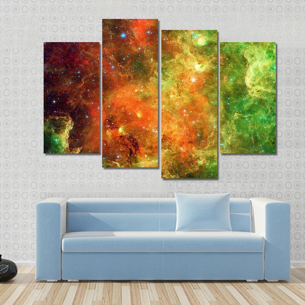 Pelican Nebula Canvas Wall Art-4 Pop-Gallery Wrap-50" x 32"-Tiaracle