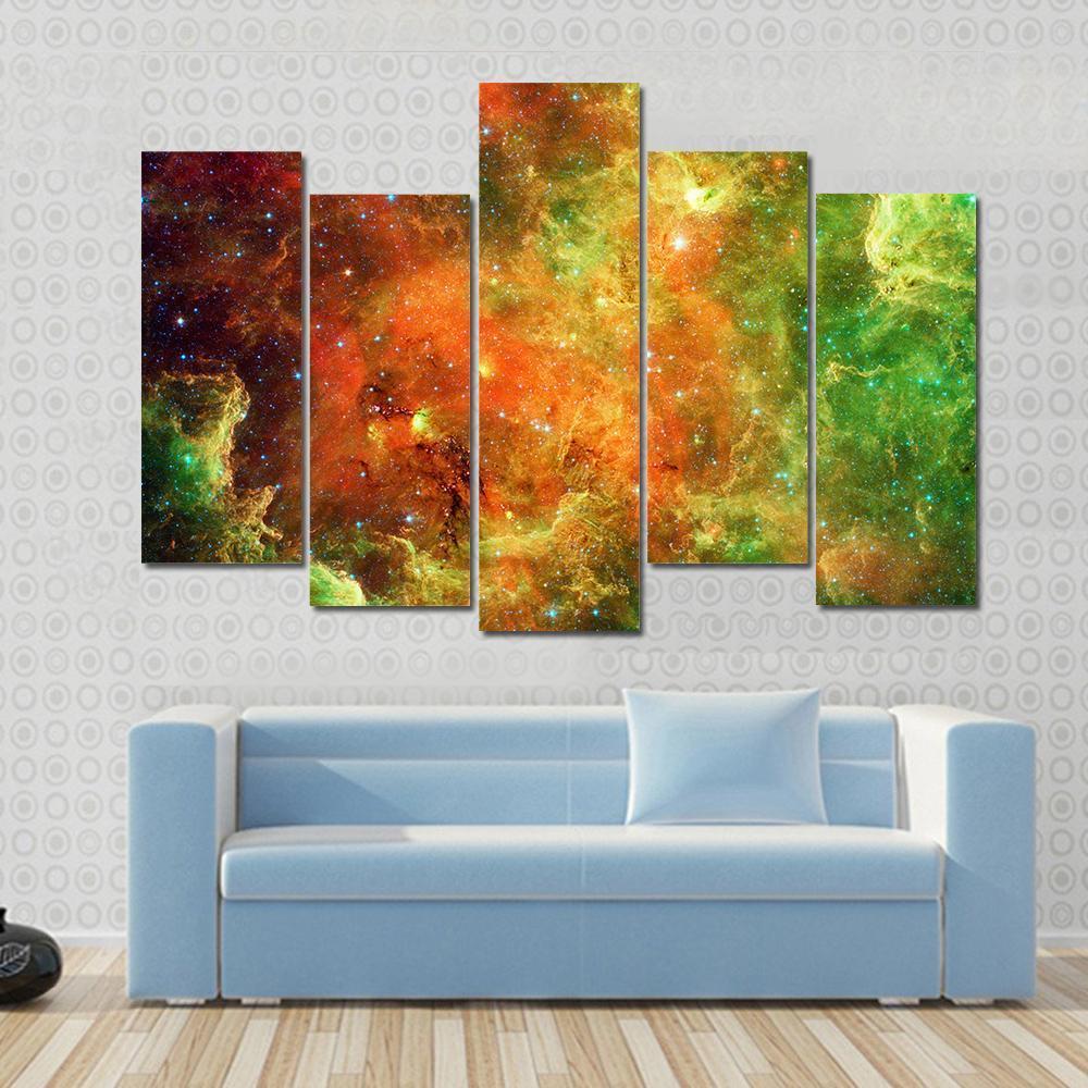 Pelican Nebula Canvas Wall Art-5 Pop-Gallery Wrap-47" x 32"-Tiaracle