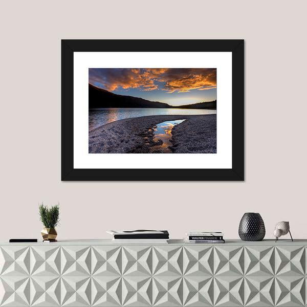Pend Oreille Lake Canvas Wall Art-1 Piece-Framed Print-20" x 16"-Tiaracle