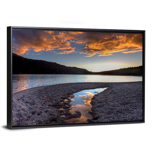 Pend Oreille Lake Canvas Wall Art-3 Horizontal-Gallery Wrap-25" x 16"-Tiaracle