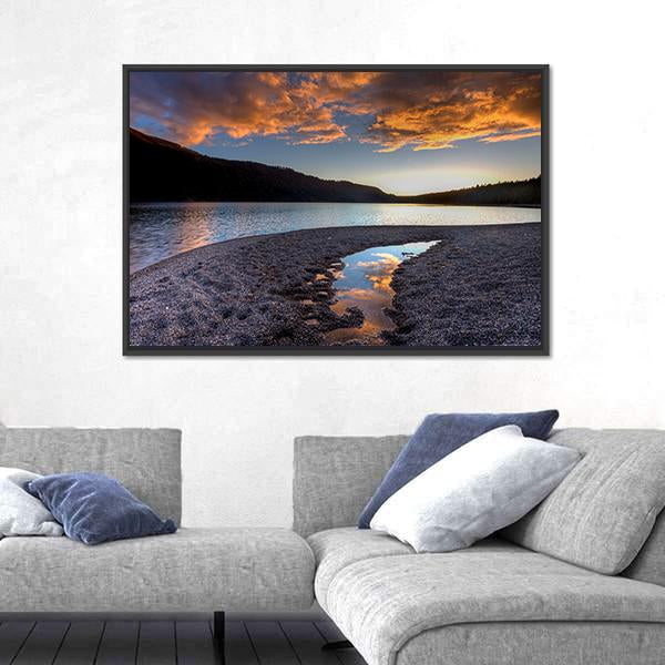 Pend Oreille Lake Canvas Wall Art-3 Horizontal-Gallery Wrap-25" x 16"-Tiaracle