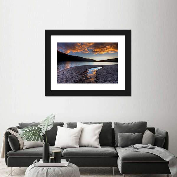 Pend Oreille Lake Canvas Wall Art-3 Horizontal-Gallery Wrap-25" x 16"-Tiaracle