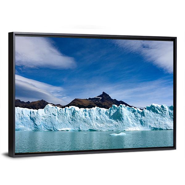Perito Moreno Glacier And Andes Mountains Canvas Wall Art-3 Horizontal-Gallery Wrap-25" x 16"-Tiaracle