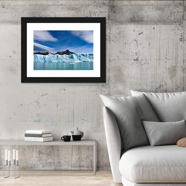 Perito Moreno Glacier And Andes Mountains Canvas Wall Art-3 Horizontal-Gallery Wrap-25" x 16"-Tiaracle