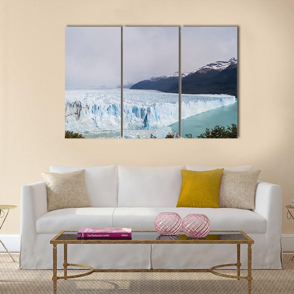 Perito Moreno Glacier Canvas Wall Art-3 Horizontal-Gallery Wrap-37" x 24"-Tiaracle