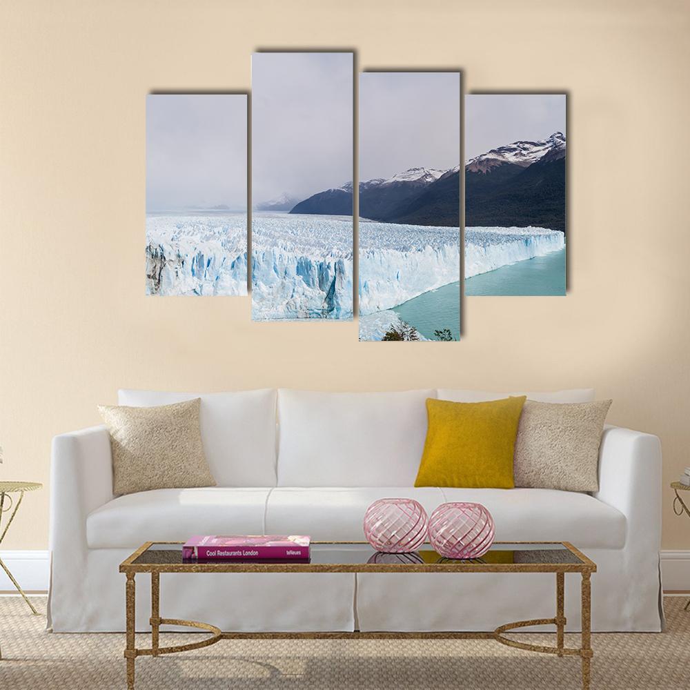 Perito Moreno Glacier Canvas Wall Art-4 Pop-Gallery Wrap-50" x 32"-Tiaracle