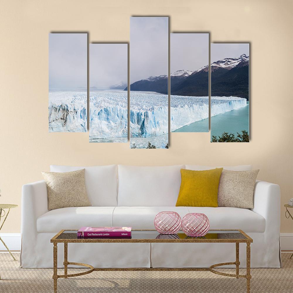 Perito Moreno Glacier Canvas Wall Art-5 Pop-Gallery Wrap-47" x 32"-Tiaracle