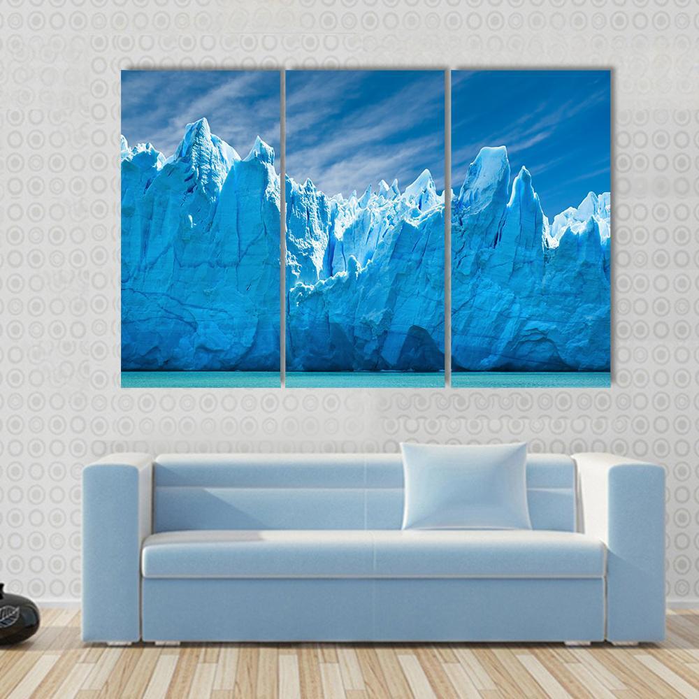 Perito Moreno Glacier Patagonia Argentina Canvas Wall Art-3 Horizontal-Gallery Wrap-37" x 24"-Tiaracle