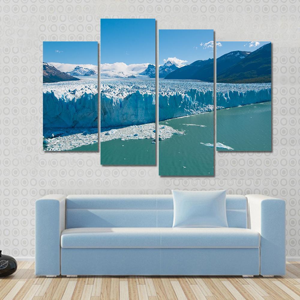 Perito Moreno Glacier Patagonia Argentina Canvas Wall Art-4 Pop-Gallery Wrap-50" x 32"-Tiaracle