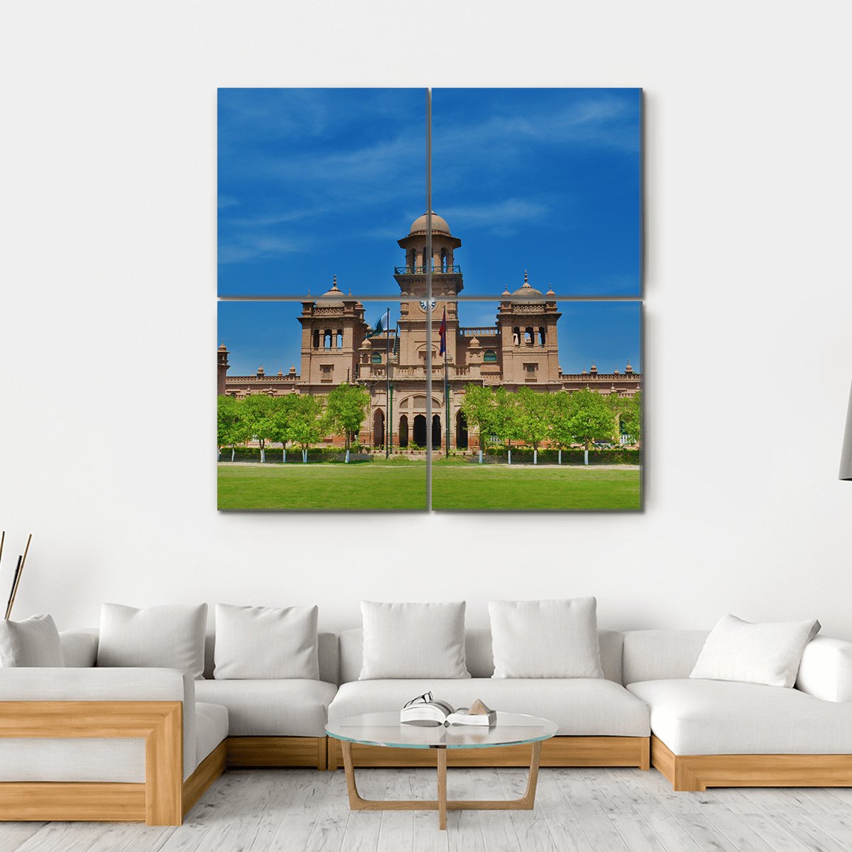 Peshawar University Pakistan Canvas Wall Art-4 Square-Gallery Wrap-17" x 17"-Tiaracle