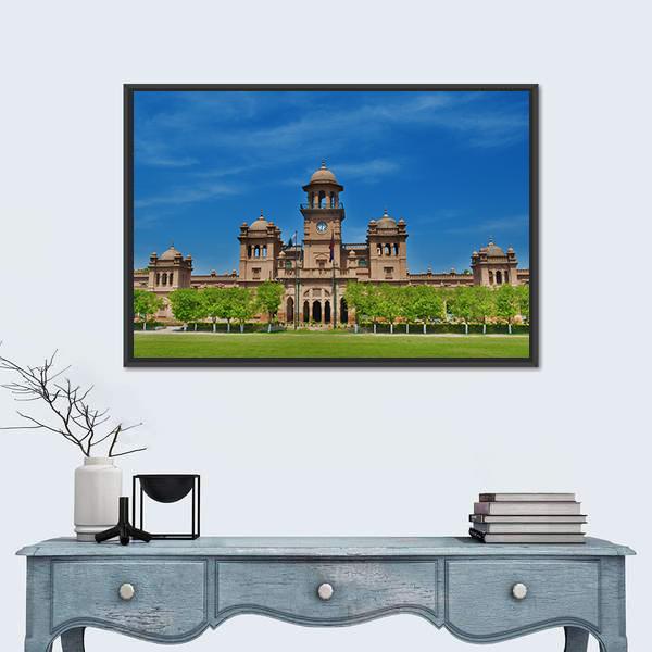 Peshawar University Pakistan Canvas Wall Art-1 Piece-Floating Frame-24" x 16"-Tiaracle