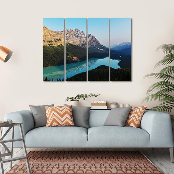 Peyto Lake In Banff National Park Canada Canvas Wall Art-4 Horizontal-Gallery Wrap-34" x 24"-Tiaracle