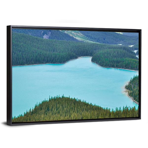 Peyto Lake Canvas Wall Art-3 Horizontal-Gallery Wrap-25" x 16"-Tiaracle