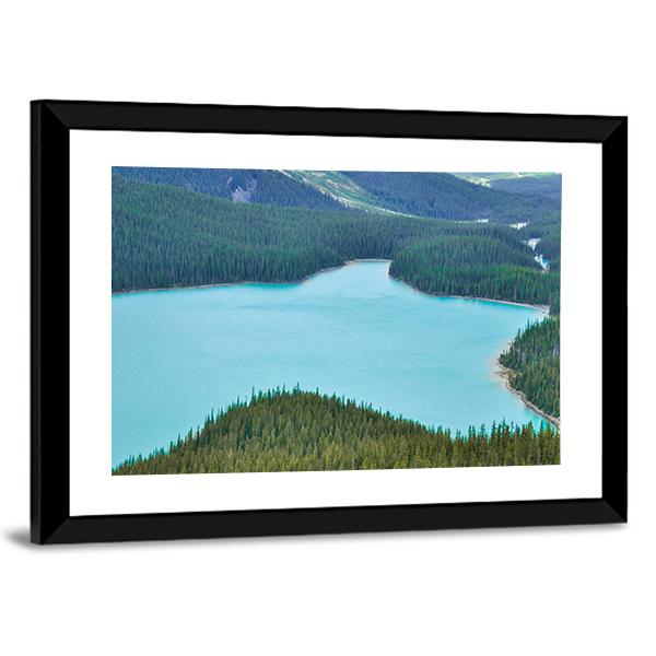 Peyto Lake Canvas Wall Art-3 Horizontal-Gallery Wrap-25" x 16"-Tiaracle