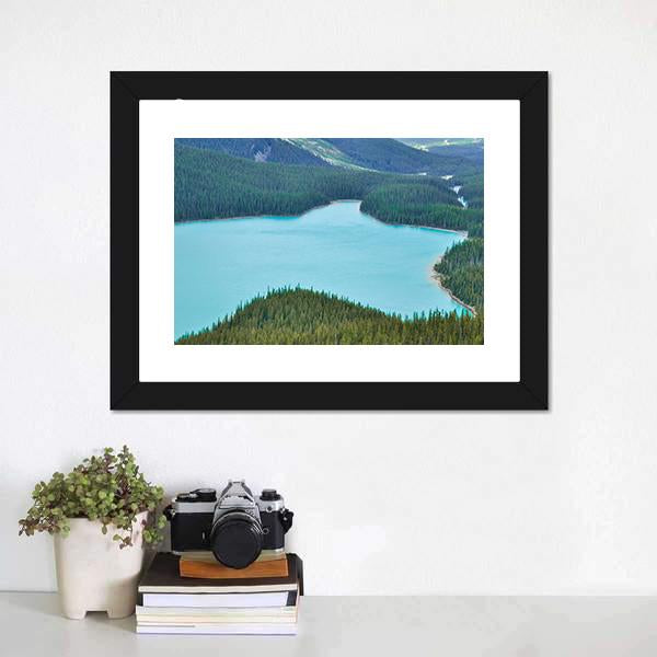 Peyto Lake Canvas Wall Art-3 Horizontal-Gallery Wrap-25" x 16"-Tiaracle