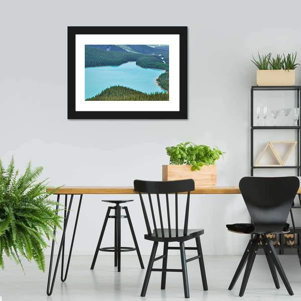 Peyto Lake Canvas Wall Art-3 Horizontal-Gallery Wrap-25" x 16"-Tiaracle