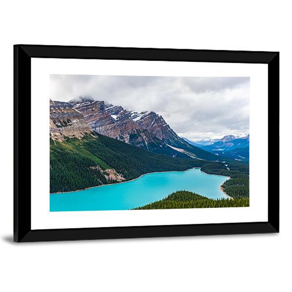 Peyto Lake of Banff National Park in Canada Canvas Wall Art-5 Horizontal-Gallery Wrap-22" x 12"-Tiaracle