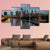 Philadelphia Skyline At Night Time Canvas Wall Art-3 Horizontal-Gallery Wrap-37" x 24"-Tiaracle