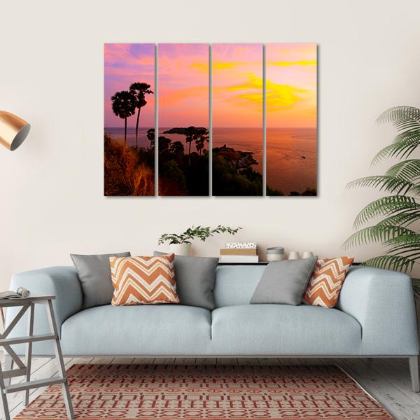 Phromthep Cape View Point Canvas Wall Art-4 Horizontal-Gallery Wrap-34" x 24"-Tiaracle