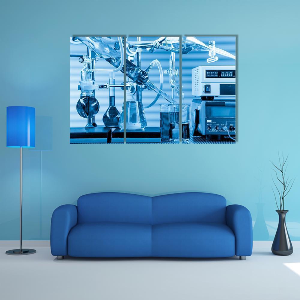 Physical Chemistry Laboratory Equipment Canvas Wall Art-3 Horizontal-Gallery Wrap-37" x 24"-Tiaracle