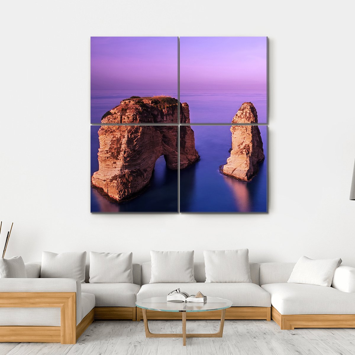 Picture Of Rawsha Rock Canvas Wall Art-4 Square-Gallery Wrap-17" x 17"-Tiaracle