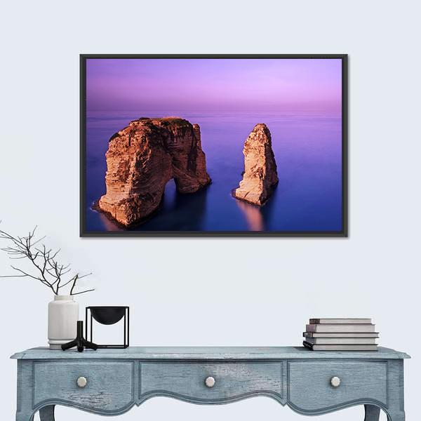 Picture Of Rawsha Rock Canvas Wall Art-1 Piece-Floating Frame-36" x 24"-Tiaracle
