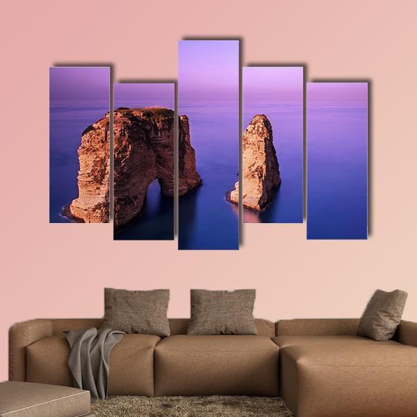 Picture Of Rawsha Rock Canvas Wall Art-5 Pop-Gallery Wrap-47" x 32"-Tiaracle