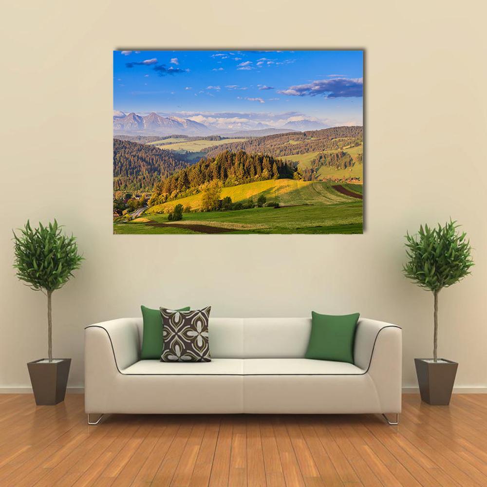 Pieniny Mountains In Poland Canvas Wall Art-1 Piece-Gallery Wrap-48" x 32"-Tiaracle