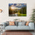 Pine Trees In Mountains And A River Canvas Wall Art-1 Piece-Gallery Wrap-36" x 24"-Tiaracle