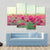 Pink Flowers In Spring Canvas Wall Art-4 Pop-Gallery Wrap-50" x 32"-Tiaracle