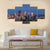 Pittsburgh Skyline Panorama Canvas Wall Art-4 Pop-Gallery Wrap-50" x 32"-Tiaracle