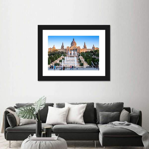 Placa De Espanya National Museum Canvas Wall Art-1 Piece-Framed Print-20" x 16"-Tiaracle