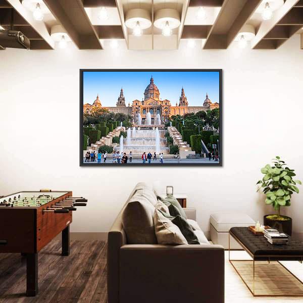 Placa De Espanya National Museum Canvas Wall Art-5 Horizontal-Gallery Wrap-22" x 12"-Tiaracle