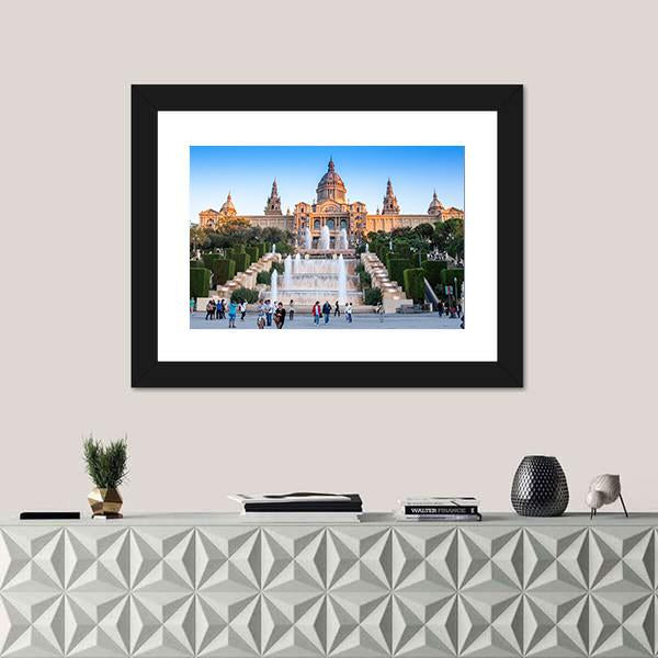 Placa De Espanya National Museum Canvas Wall Art-5 Horizontal-Gallery Wrap-22" x 12"-Tiaracle