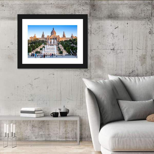 Placa De Espanya National Museum Canvas Wall Art-5 Horizontal-Gallery Wrap-22" x 12"-Tiaracle