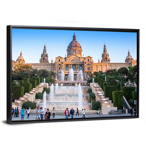 Placa De Espanya National Museum Canvas Wall Art-5 Horizontal-Gallery Wrap-22" x 12"-Tiaracle