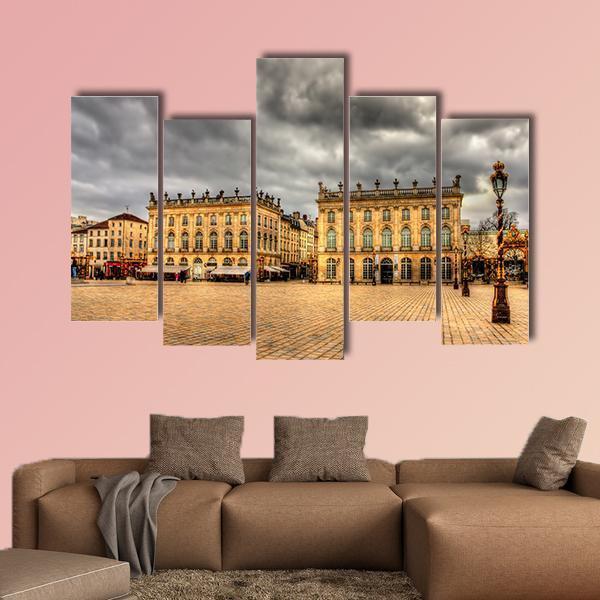 Place Stanislas In Nancy France Canvas Wall Art-5 Pop-Gallery Wrap-47" x 32"-Tiaracle