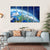 Planet Earth From Space In Daylight Canvas Wall Art-5 Horizontal-Gallery Wrap-22" x 12"-Tiaracle
