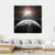 Planet Earth With Moon And Sun Canvas Wall Art-4 Square-Gallery Wrap-17" x 17"-Tiaracle
