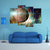 Planet Mars In Solar System Canvas Wall Art-4 Pop-Gallery Wrap-50" x 32"-Tiaracle