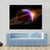 Planet With Rings In Deep Space Canvas Wall Art-5 Horizontal-Gallery Wrap-22" x 12"-Tiaracle